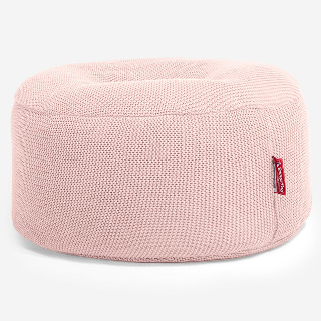 LOUNGE PUG - Puff Taburete - Ellos Punto Grueso Bebé rosa