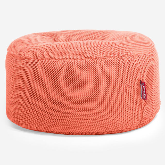 LOUNGE PUG - Puff Taburete - Ellos Punto Grueso Coral