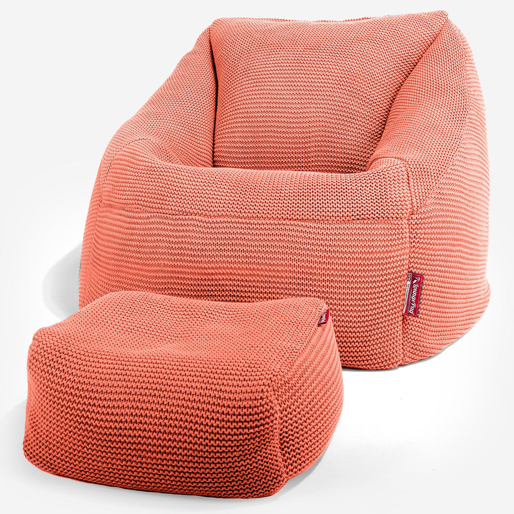 Lounge Pug - Ellos Punto Grueso - Puf Nautilus - Puff Sillón - Coral