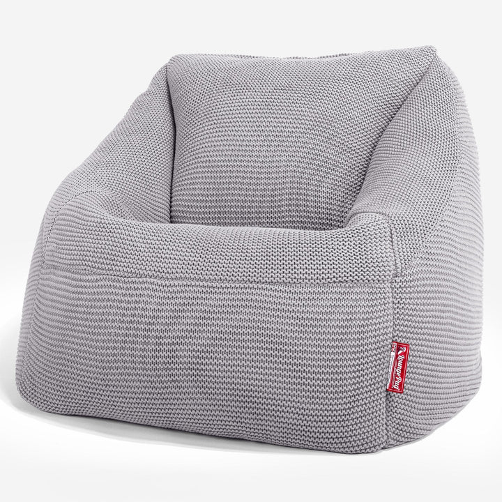 Lounge Pug - Ellos Punto Grueso - Puf Nautilus - Puff Sillón - Gris claro