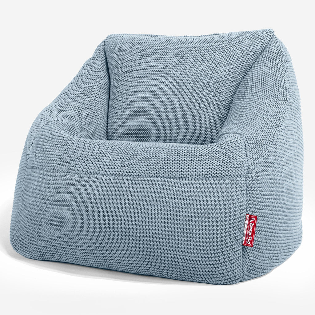 Lounge Pug - Ellos Punto Grueso - Puf Nautilus - Puff Sillón - Azul Brumoso
