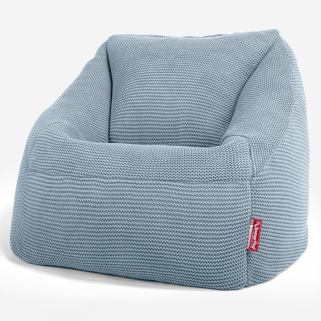 Lounge Pug - Ellos Punto Grueso - Puf Nautilus - Puff Sillón - Azul Brumoso
