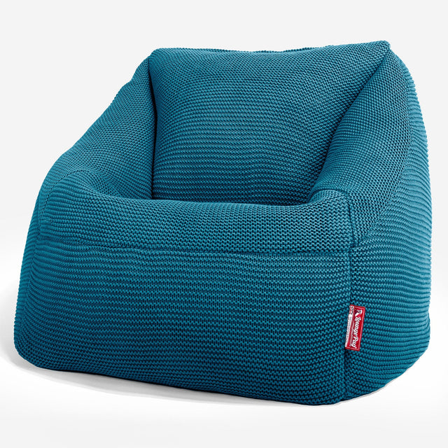 Lounge Pug - Ellos Punto Grueso - Puf Nautilus - Puff Sillón - Azul petróleo
