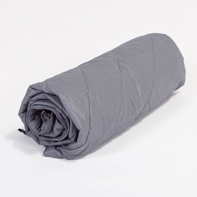 LOUNG PUG, Manta con Relleno para Exteriores, Gris