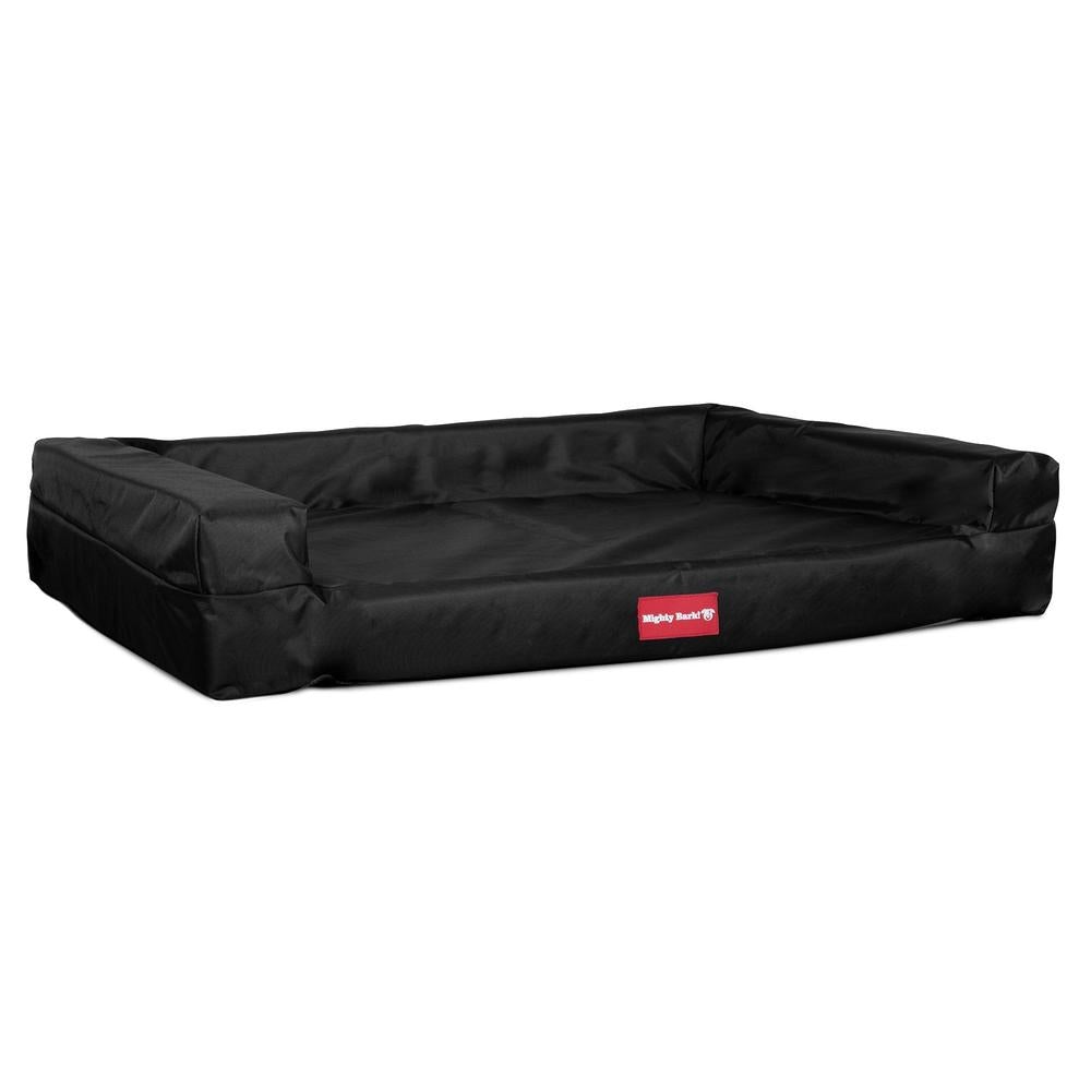 "El Escaño Por Mighty-Bark" - Sofá Para Perros, Cama Pero, Pequeña, Medio, Grande - Impermeable Negro