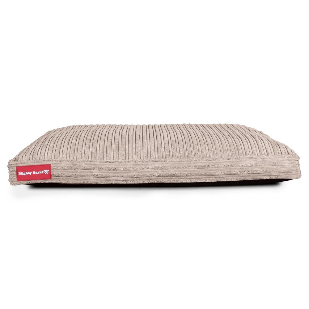 El Colchon Por Mighty-Bark - Ortopédica Rectangular Colchon Para Perros, Cama Pero, Pequeña, Grande - Pana Clásica Visón