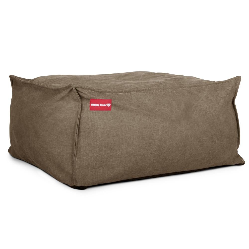 "El Gigante Por Mighty-Bark" - Cama Para Perros Grandes, Cama Pero, Pequeña, Grande, XXL - Vaquero Desgastado Tierra