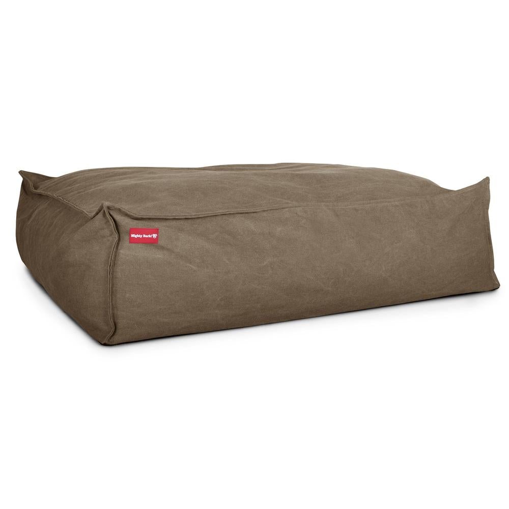 "El Gigante Por Mighty-Bark" - Cama Para Perros Grandes, Cama Pero, Pequeña, Grande, XXL - Vaquero Desgastado Tierra