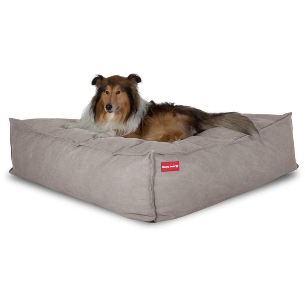"El Gigante Por Mighty-Bark" - Cama Para Perros Grandes, Cama Pero, Pequeña, Grande, XXL - Vaquero Desgastado Gris