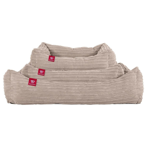 "El Nido Por Mighty-Bark" - Ortopédica Cama Para Perros, Cama Pero, Pequeña, Medio, Grande - Pana Clásica Visón