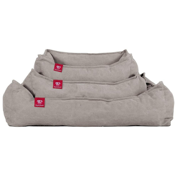 "El Nido Por Mighty-Bark" - Ortopédica Cama Para Perros, Cama Pero, Pequeña, Medio, Grande - Vaquero Desgastado Gris
