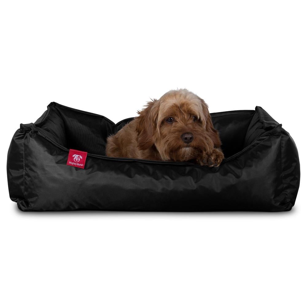 "El Nido Por Mighty-Bark" - Ortopédica Cama Para Perros, Cama Pero, Pequeña, Medio, Grande - Impermeable Negro