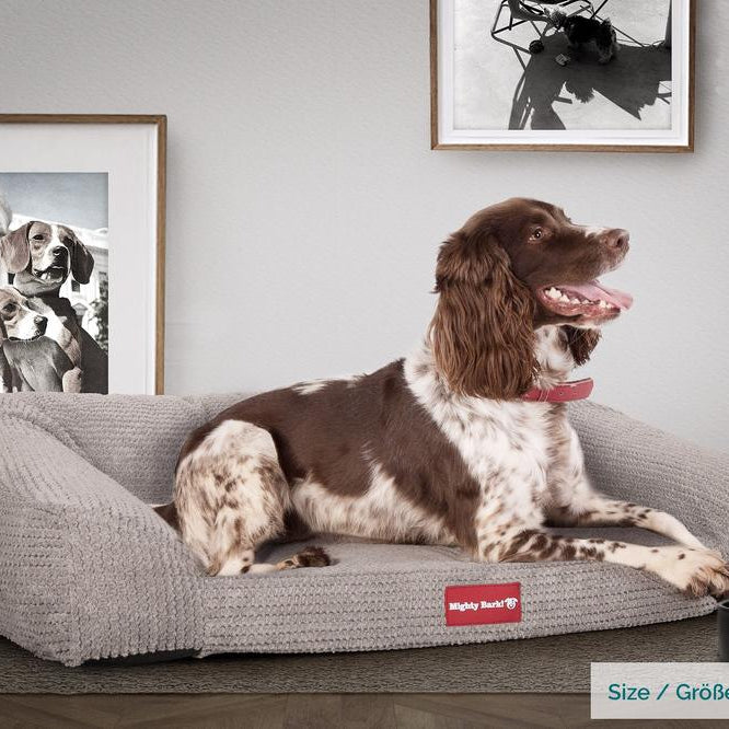 "El Sofá Por Mighty-Bark" - Ortopédica Sofá Para Perros, Cama Pero, Pequeña, Medio, Grande - Pompón Visón