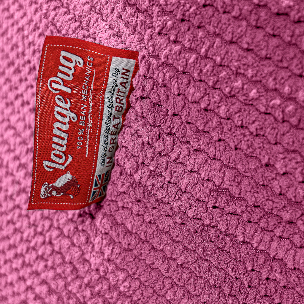 Puff Gigante Sofá Clásica - Pompón Rosa 03