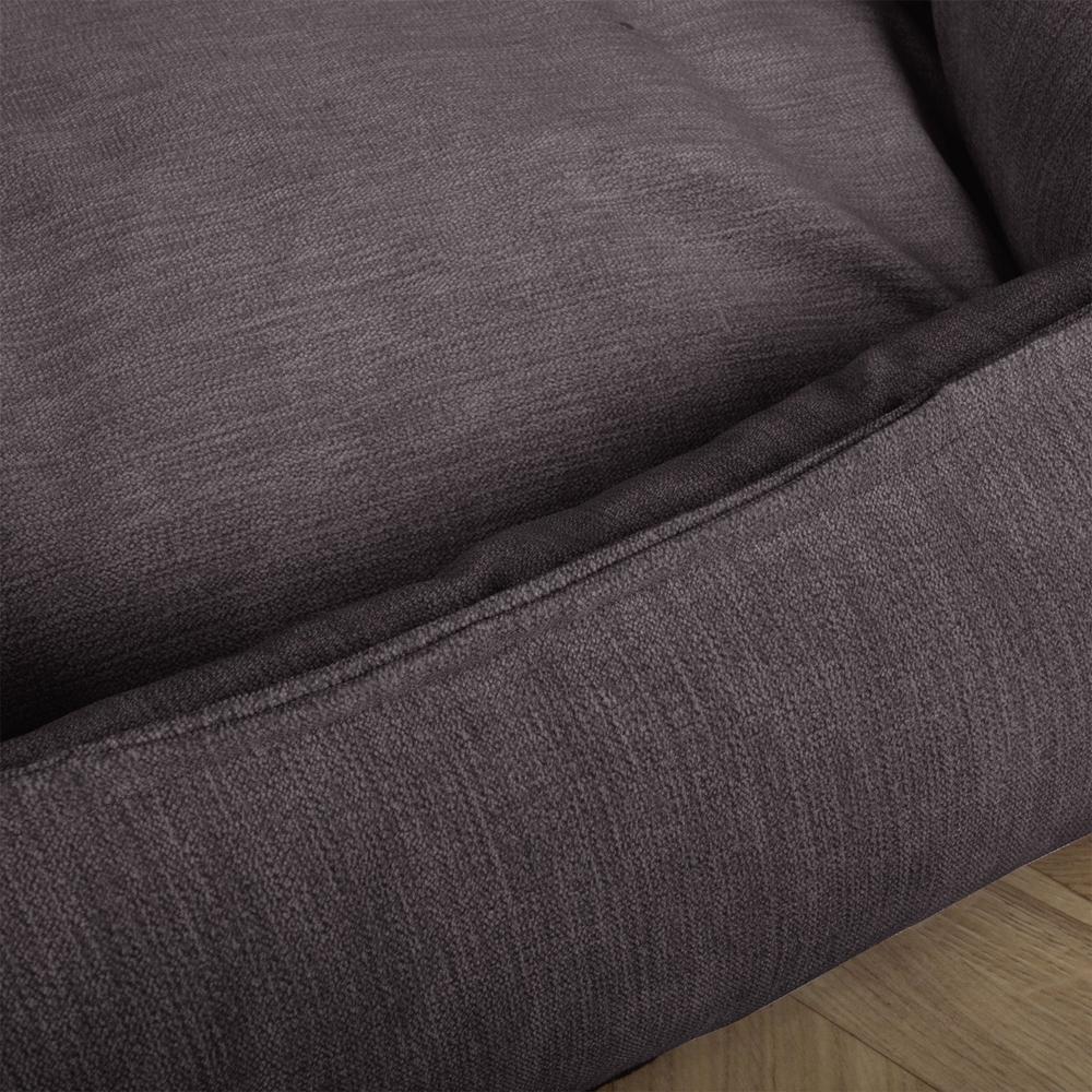 "El Escaño Por Mighty-Bark" - Sofá Para Perros, Cama Pero, Pequeña, Medio, Grande - Chenilla Carbón Gris