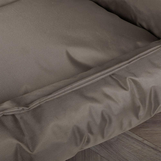 El Colchon Por Mighty-Bark - Ortopédica Rectangular Colchon Para Perros, Cama Pero, Pequeña, Grande - Impermeable Gris