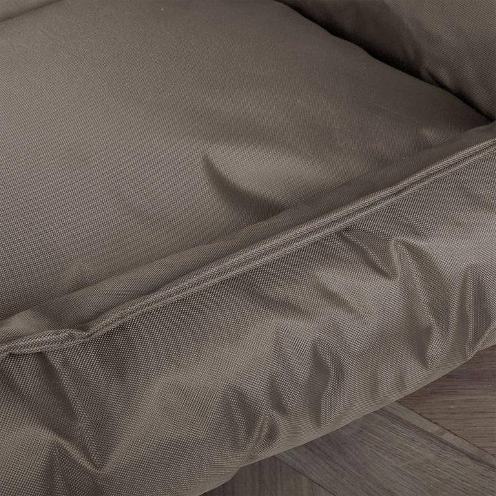 El Colchon Por Mighty-Bark - Ortopédica Rectangular Colchon Para Perros, Cama Pero, Pequeña, Grande - Impermeable Gris