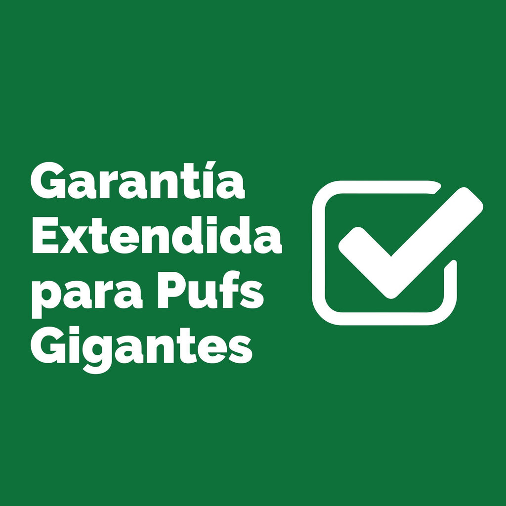 Big Bertha Original, Garantía Extendida para Pufs Gigantes