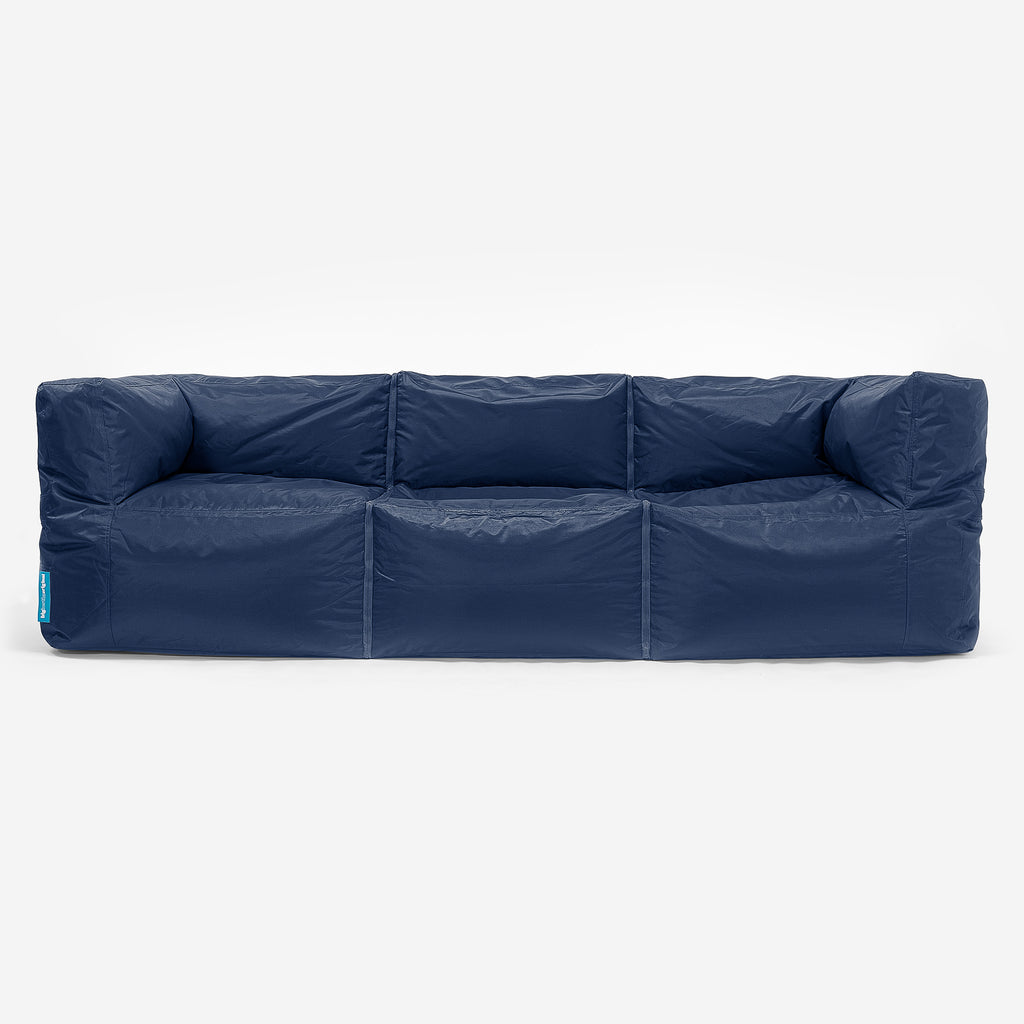 SmartCanvas™ Puf Sofá Modular 3 piezas - Azul Marino 01