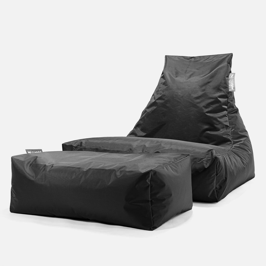 SmartCanvas™ Puff 'Relajarse' - Negro 02