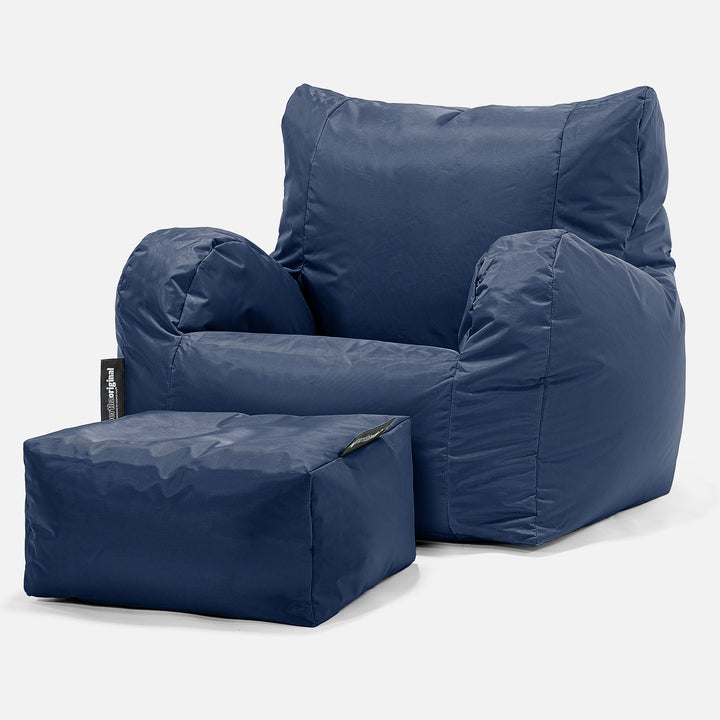 SmartCanvas™ Puff Sillón, Puf - Azul Marino 02