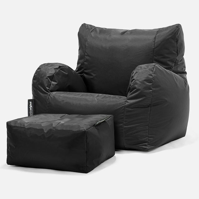 Puff Sillón, Puf - SmartCanvas™ Negro 02