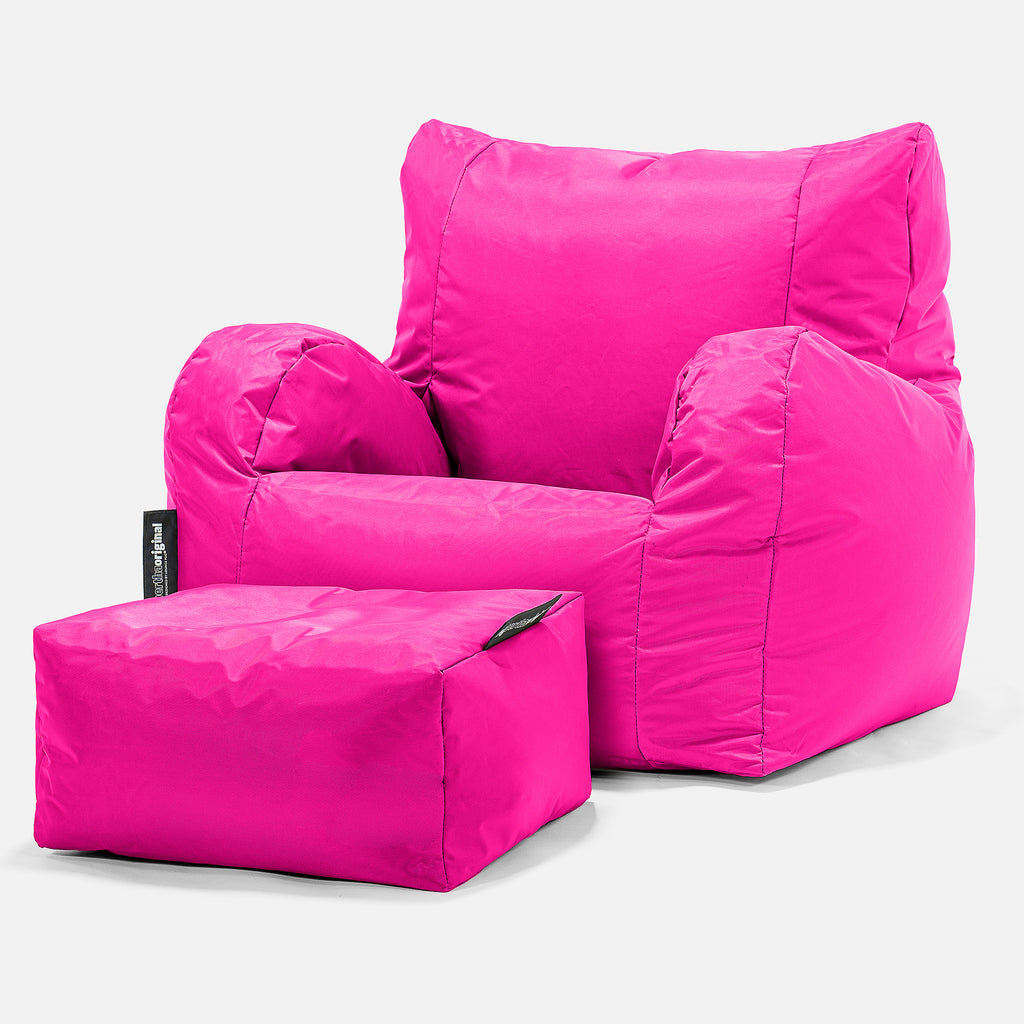 SmartCanvas™ Puff Sillón, Puf - Rosa Ciruela 02