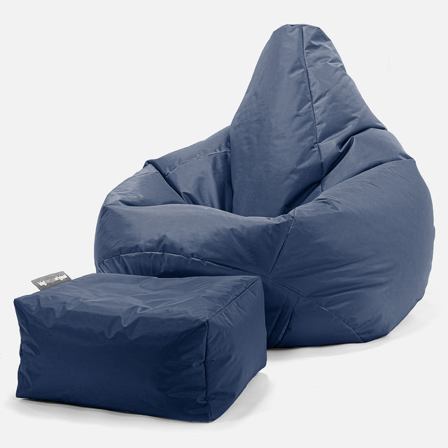SmartCanvas™ Silla De Juego Puff - Azul Marino 01