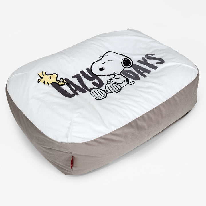 Charlie Brown y Snoopy Cama Encorvada para Perros Grande - Días Flojos 01