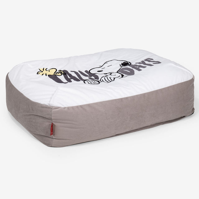 Charlie Brown y Snoopy Cama Encorvada para Perros Grande - Días Flojos 02
