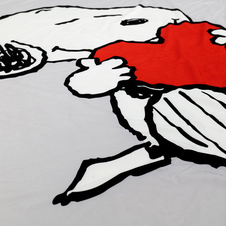 Charlie Brown y Snoopy Manta de Sofá - Corazón 03