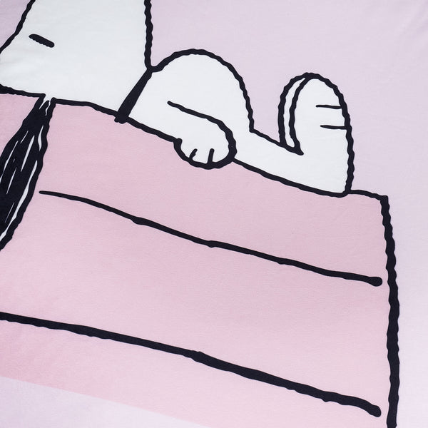 Charlie Brown y Snoopy Puf Flexiforma para Adulto - Casa Fabric Close-up Image