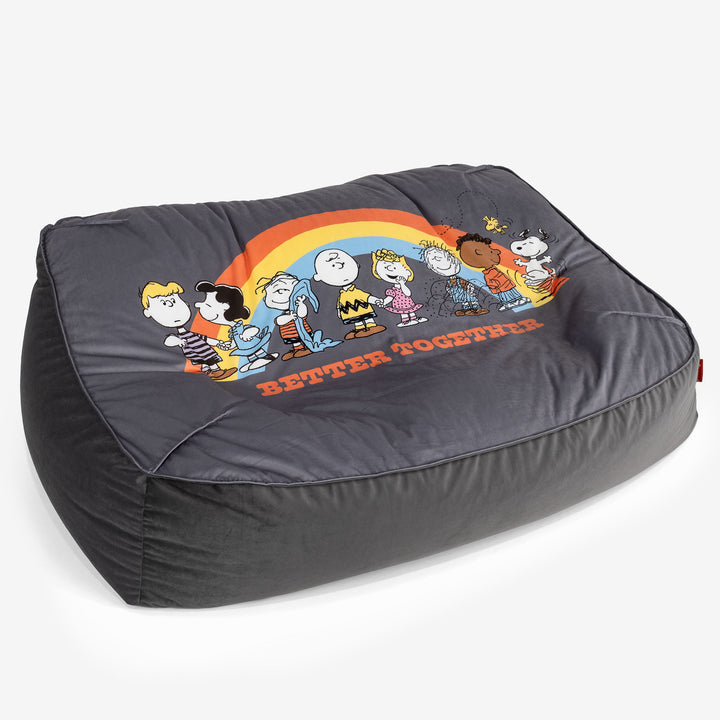 Charlie Brown y Snoopy Puf Sillón Encorvado - Arcoíris 01