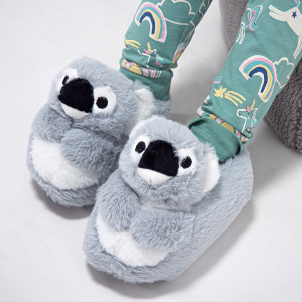 Zapatillas de casa para niños Koala Fabric Close-up Image
