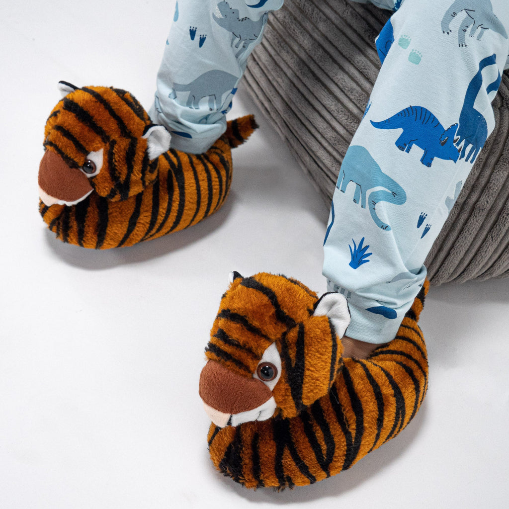 Zapatillas de casa para niños Tigre 02