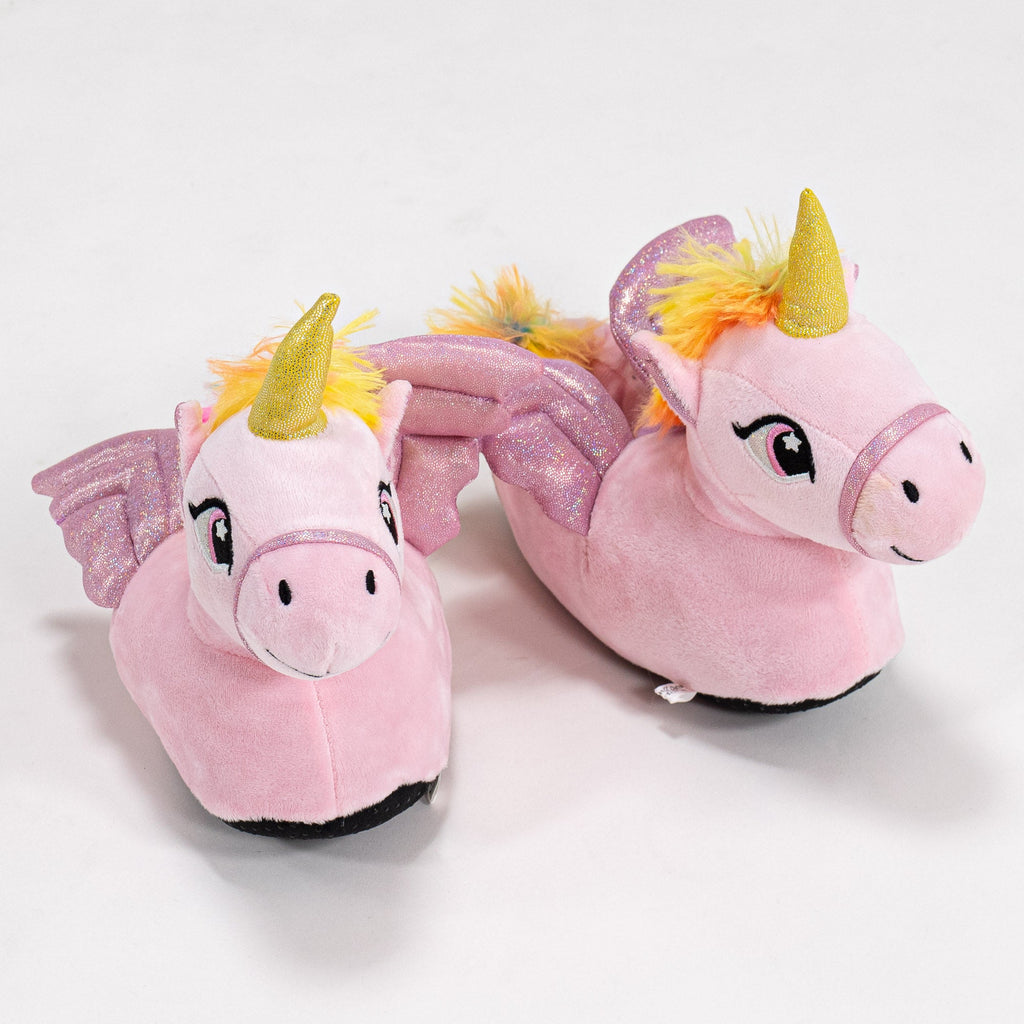 Zapatillas de casa para niños Unicornio Rosa 01