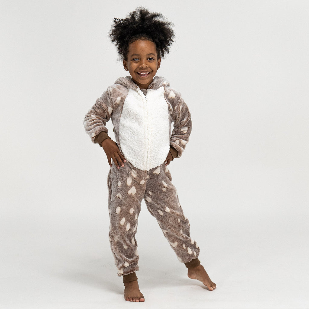 Pijama mono polar Estampado Reno para niños 01