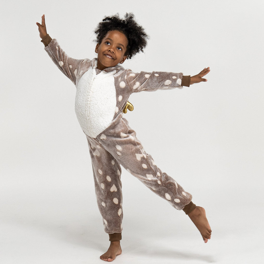 Pijama mono polar Estampado Reno para niños 02
