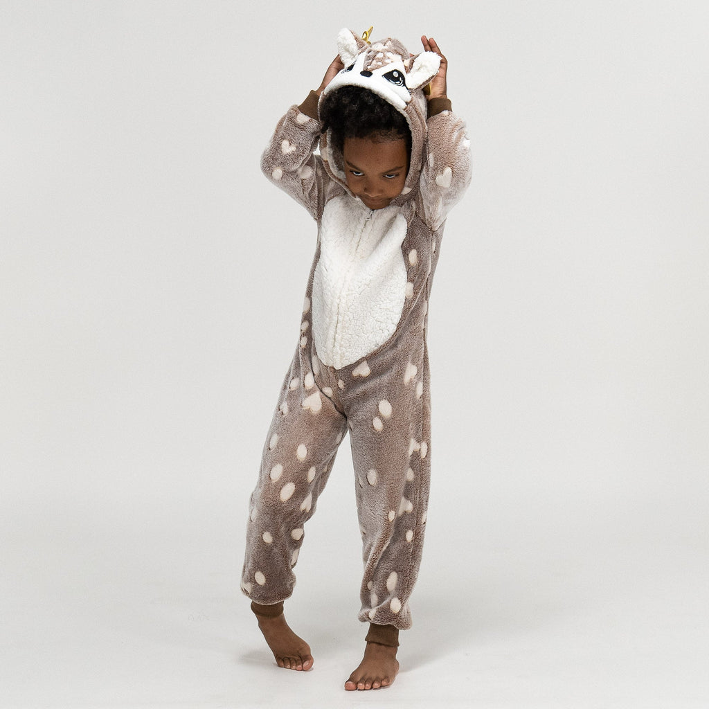 Pijama mono polar Estampado Reno para niños 04