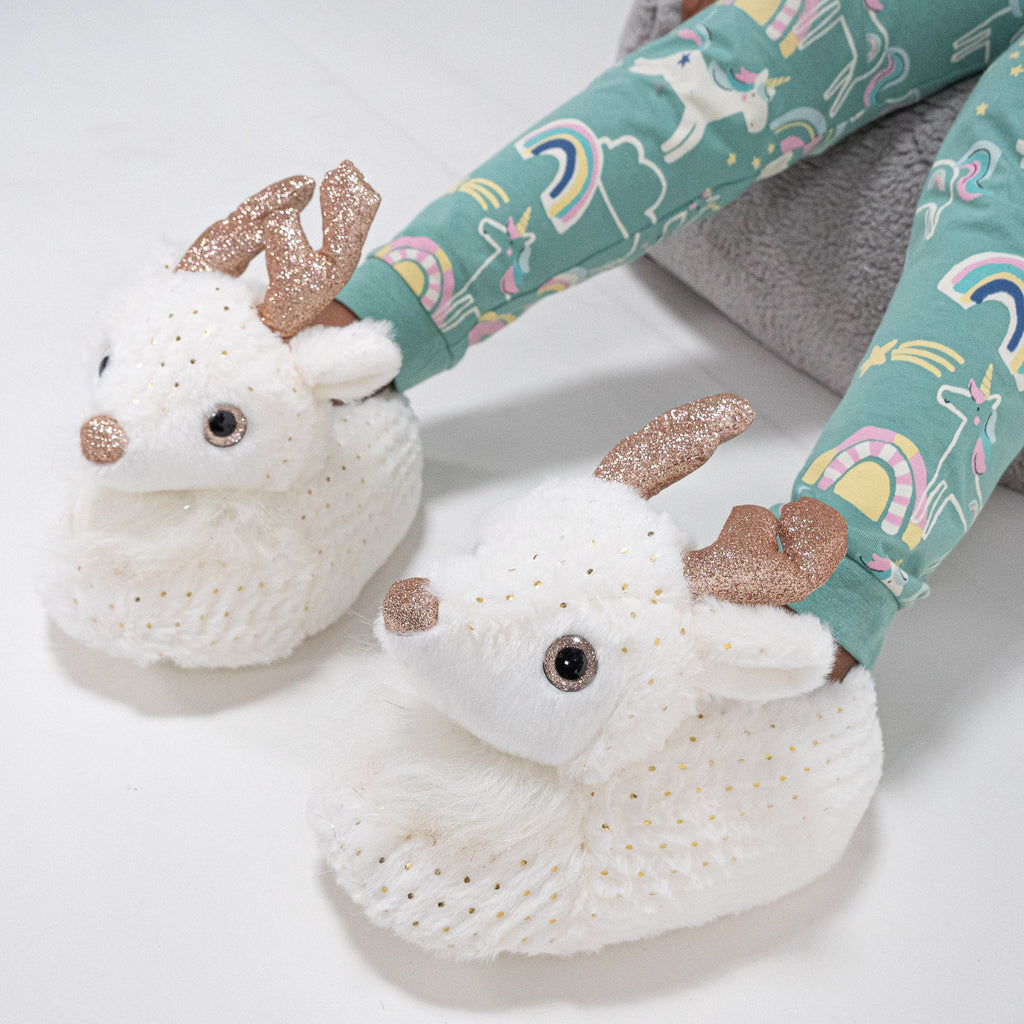 Zapatillas de casa para niños Venado Blanco 02