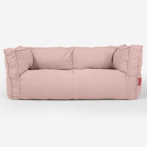 Albert Puf Sofá 2 plazas - Boucle Rosa