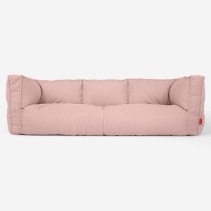 Albert Puf Sofá 3 plazas - Boucle Rosa