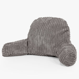 Almohada de Lectura de Alto Soporte - Pana Clásica Grafito
