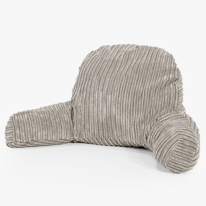 Almohada de Lectura de Alto Soporte - Pana Clásica Visón