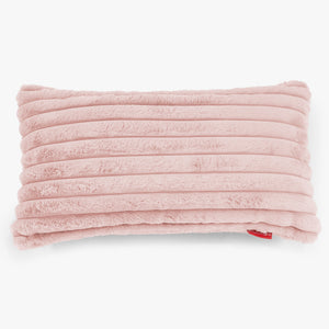 Fundas de Cojín Rectangular Gigante 40 x 70cm - Pana de Felpa Ultra Rosa Empolvado