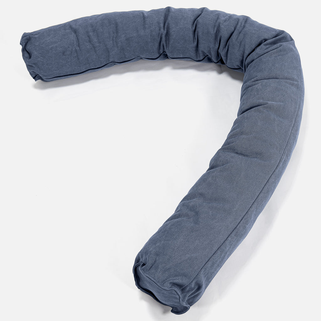 Almohada Gigante Para sofás, C150L, CloudSac Viscoelástico - Vaquero Desgastado Azul Marino 01