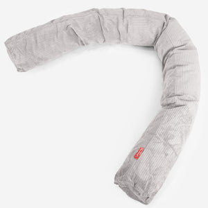 Almohada Gigante para Sofás XL - Pana de rayas finas Piedra