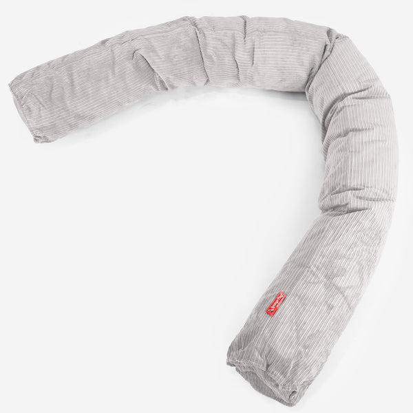 Almohada Gigante Para sofás, C150L, CloudSac Viscoelástico - Pana de rayas finas Piedra 01