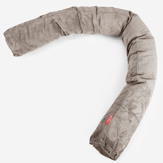Almohada Gigante para Sofás XL - Pana de rayas finas Visón 01
