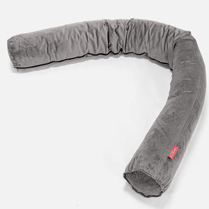 Almohada Gigante para Sofás XL - Terciopelo Plata